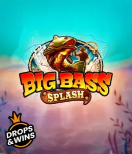 Get hooked on the thrilling world of Big Bass Splash slot by Pragmatic Play, featuring a dynamic fish jumping out of water. This image portrays the essence of fishing with striking text and exciting visuals. Perfect for fishing enthusiasts, delivering a fun-filled experience. 